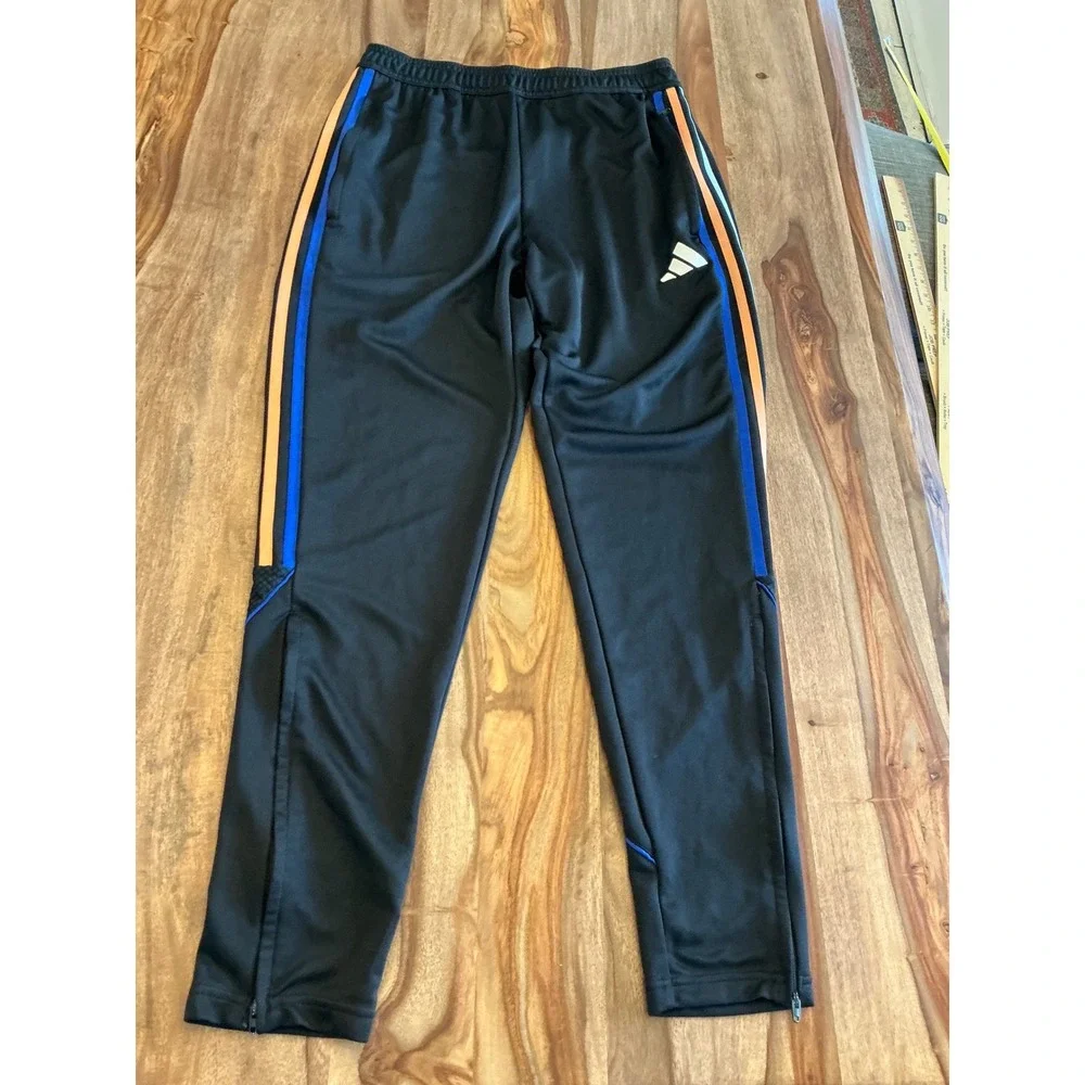 Adidas Men Black Blue Orange Tiro Track Pants HY7579 Size M Joggers Training